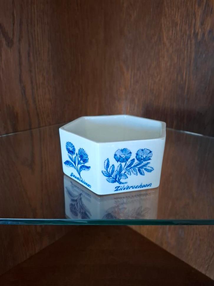 Delfts Blauw Bonbonnière Regina Handwerk Holland, Antiek en Kunst, Antiek | Keramiek en Aardewerk, Ophalen of Verzenden