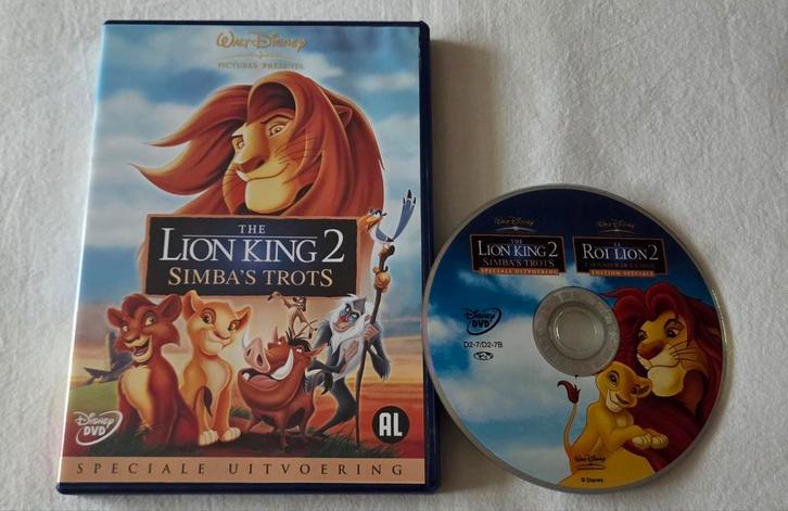 Walt Disney The Lion King 2 Simba's Trots Dvd Cartoon, Cd's en Dvd's, Dvd's | Tekenfilms en Animatie, Zo goed als nieuw, Europees