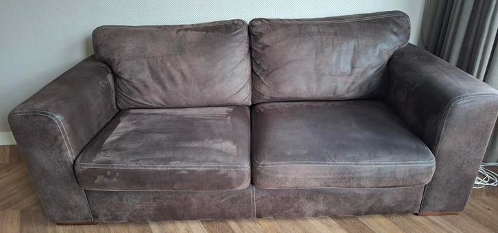 T.e.a.b. nette 2.5-zits bank met hocker, Huis en Inrichting, Banken | Bankstellen, Zo goed als nieuw, Rechte bank, Tweepersoons