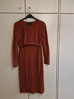 Lange getailleerde zwangerschaps- en voedingsjurk, maat L, Ophalen of Verzenden, Gedragen