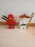 2 lego houten decoratie poppetjes Ninjago, Ophalen of Verzenden, Gebruikt