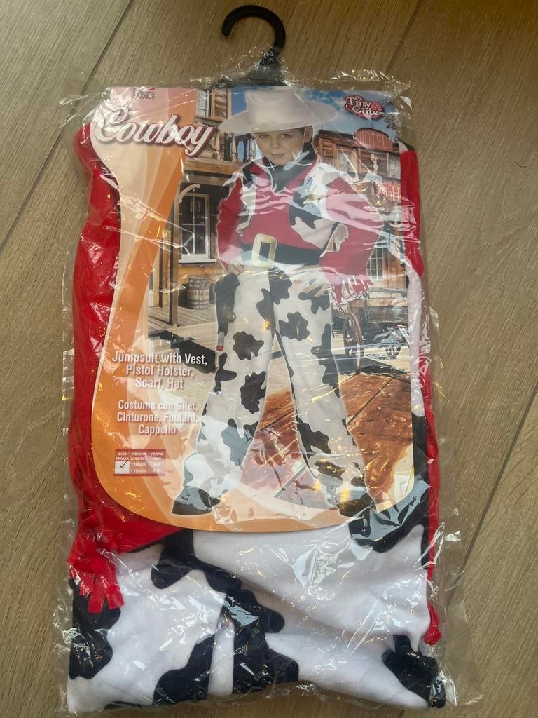 Cowboy Kostuum Maat 110-116 Carnaval, Ophalen of Verzenden, Nieuw, 110 t/m 116, Jongen of Meisje