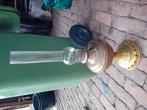 Antieke koperen olielamp lamp met glas, Antiek en Kunst, Antiek | Lampen, Ophalen