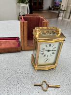 Antieke carriage clock, Antiek en Kunst, Antiek | Klokken, Ophalen of Verzenden