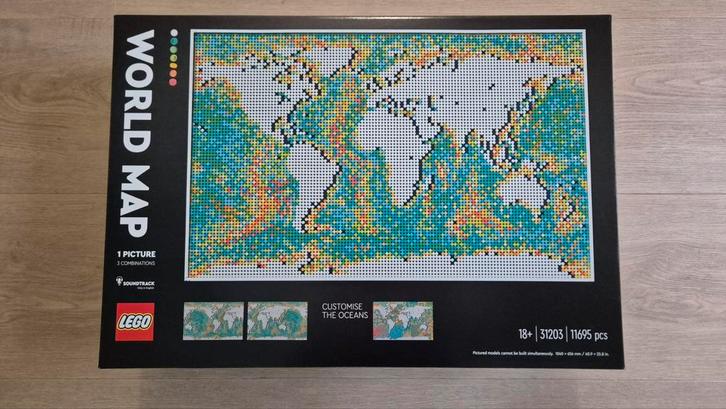 Lego 31203 - Worldmap nieuw in doos!, Kinderen en Baby's, Speelgoed | Duplo en Lego, Nieuw, Ophalen of Verzenden