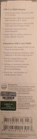 Moshi USB-C naar HDMI Adapter, Ophalen of Verzenden, Moshi