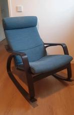 Ikea poang schommelstoel blauw, Huis en Inrichting, Stoelen, Ophalen, Zo goed als nieuw, Blauw, Eén