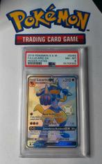 PSA8 Lucario Ex, Hidden Fates Set 2019, Hobby en Vrije tijd, Ophalen of Verzenden, Zo goed als nieuw, Losse kaart, Foil