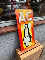 Oud AC Bougie reclamebord, Verzamelen, Merken en Reclamevoorwerpen, Reclamebord, Gebruikt, ., Ophalen of Verzenden