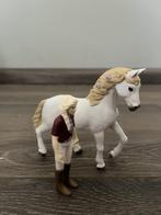 Schleich - paardjes - wit paard met amazone, Ophalen of Verzenden, Gebruikt
