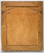 745. Olieverfschilderij, J. Huijzer – dorpsgezicht, ca. 1920, Antiek en Kunst, Kunst | Schilderijen | Klassiek, Ophalen of Verzenden