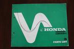 Honda CB550F F1 1976 motorcycle parts list CB 500 F F1, Motoren, Handleidingen en Instructieboekjes, Ophalen of Verzenden, Honda