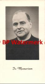 Zegers Jospehus 1962 Amsterdam pastoor -19850, Verzamelen, Bidprentje, Ophalen of Verzenden