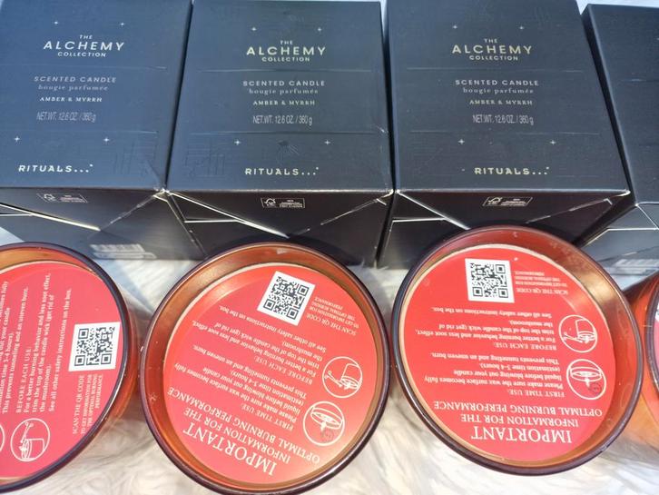 4x Rituals The Alchemy Geurkaars Candle Kaarsen, Huis en Inrichting, Woonaccessoires | Kandelaars en Kaarsen, Nieuw, Ophalen of Verzenden