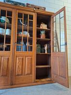 Vintage/Antieke jaren '30 schoolkast, Art deco buffetkast, 200 cm of meer, 150 tot 200 cm, Ophalen of Verzenden, Zo goed als nieuw