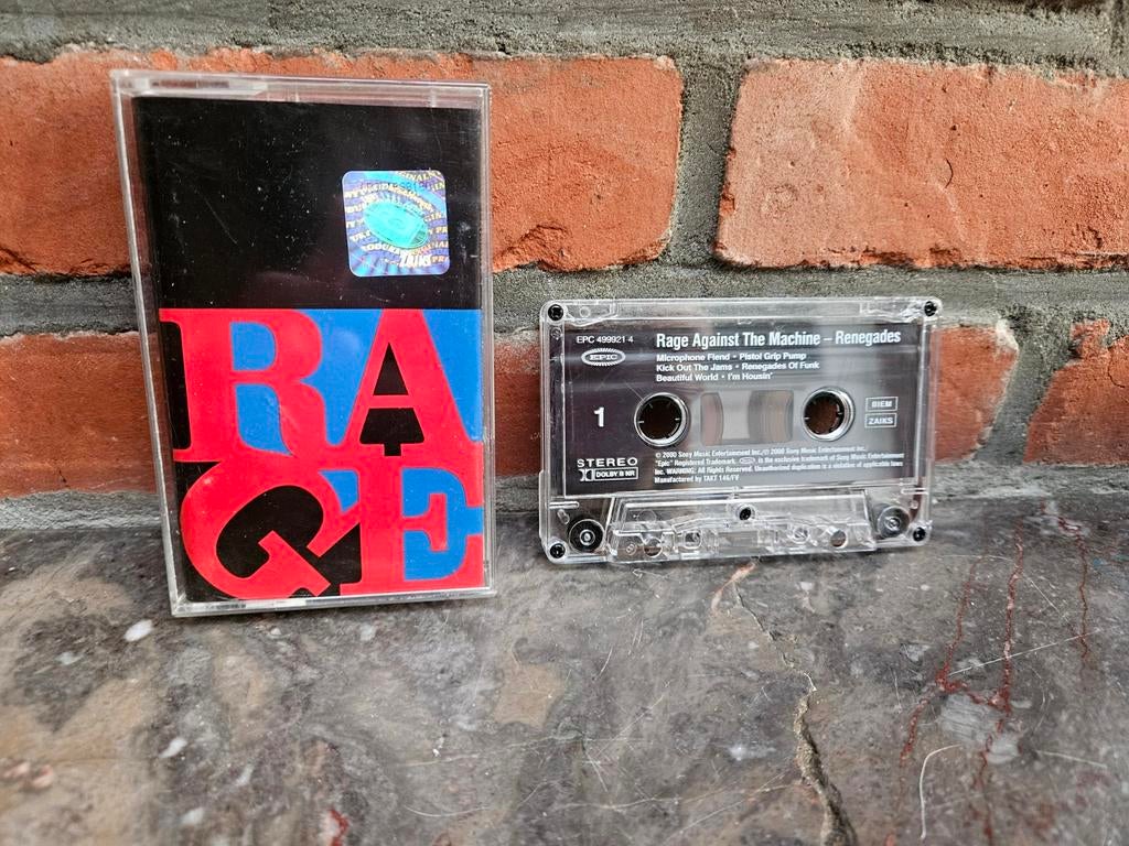 Rage Against The Machine - Renegades Cassetteband, Cd's en Dvd's, Cassettebandjes, 1 bandje, Ophalen of Verzenden, Zo goed als nieuw