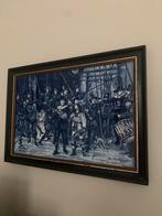 De Nachtwacht op tegel paneel, 51 cm bij 36 cm, Ophalen of Verzenden