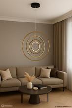 Online Veiling: LED hanglamp – 5831/4 – 45W – Goud – In h..., Huis en Inrichting, Lampen | Hanglampen, Nieuw