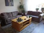 Net bankstel kleur taupe, Huis en Inrichting, Ophalen, Zo goed als nieuw