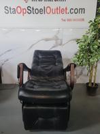 Staopstoel Doge Zwart Leder, Gebruikt, Minder dan 75 cm, Leer, Ophalen of Verzenden