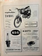 Advertentie 1961 Tomos super sport, Verzenden, Zo goed als nieuw, Motoren