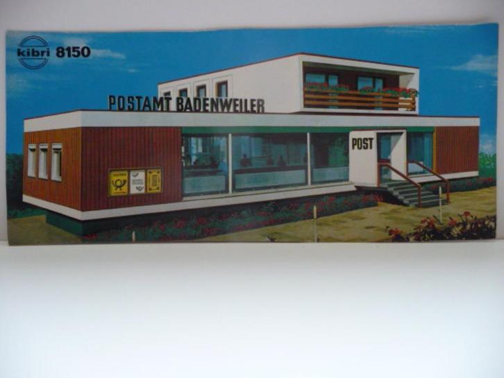 Kibri B-8150 Postamt Badenweiler, Hobby en Vrije tijd, Modeltreinen | H0, Zo goed als nieuw, Brug, Tunnel of Gebouw, Gelijkstroom