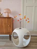 Vintage design 70s space age fiberglas bijzettafel kruk, Ophalen of Verzenden