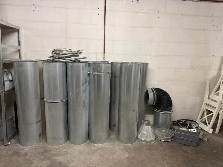 Complete ventilatieset Ø320 mm — 13,6 m + accessoires NIEUW, Doe-het-zelf en Verbouw, Ventilatie en Afzuiging, Zo goed als nieuw