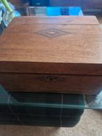 Antieke Houten Schrijfdoos, Ophalen of Verzenden