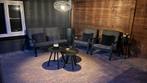 loungeset Bezano aluminium zwart /grijs, Ophalen, Zo goed als nieuw, Aluminium, Bank