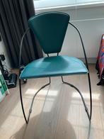 Groene Design Stoel 2x, Ophalen, Overige kleuren, Zo goed als nieuw, Metaal