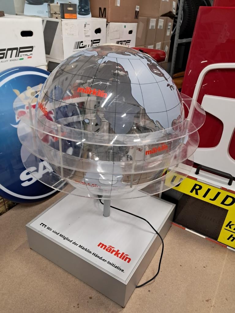 Unieke grote Märklin reclame globe Display voor verzamelaar, Ophalen, Eu, Gebruikt, Gebruiksvoorwerp