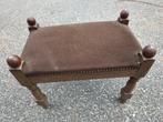Vintage Voetenbankje / Krukje, Hout, Gebruikt, Bruin, Vintage