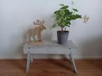 Zweeds bijzettafeltje of krukje, huisvlijt, Minder dan 45 cm, Minder dan 55 cm, Gebruikt, Ophalen of Verzenden