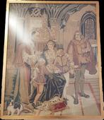 antiek 19e eeuws geborduurd schilderij tapestry wandtapijt, Ophalen