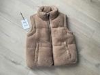 Teddy bodywarmer meisje lichtbruin WE Fashion maat 134/140, WE, Meisje, Ophalen of Verzenden, Zo goed als nieuw