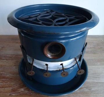 Petroleumstel 4-pits kleur (petrol) blauw compleet beschikbaar voor biedingen