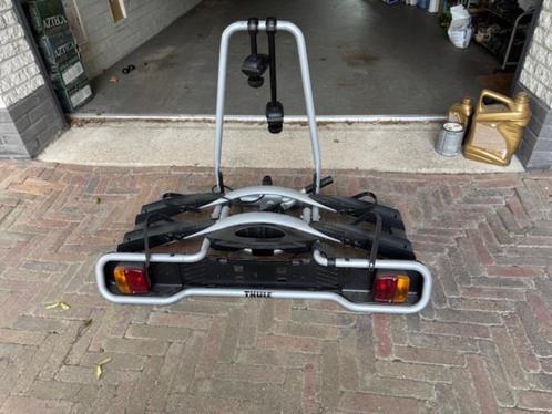Thule kantelbare fietsdrager, Auto diversen, Fietsendragers, Nieuw, Trekhaakdrager, 2 fietsen, Brede banden, Ophalen