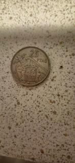 Spaanse 25 Pesetas 1957, Ophalen of Verzenden, Overige landen, Losse munt, Zilver