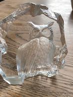 Kristallen Uil Sculptuur Mats Jonasson, Ophalen of Verzenden