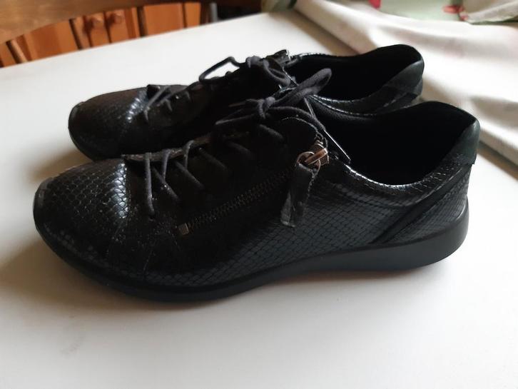 Ecco zwart maat 39 zgan, Kleding | Dames, Schoenen, Zo goed als nieuw, Sneakers of Gympen, Zwart, Ophalen of Verzenden