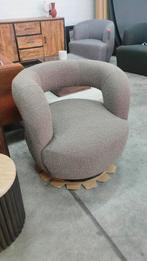 ⚠️OP=OP⚠️Scandinavische Fauteuil Simon Boucle Bruin, Ophalen, Nieuw, Metaal, Minder dan 50 cm