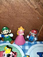 5 Mario poppetjes Prinses Peach op brommer, Luigi, Ophalen of Verzenden