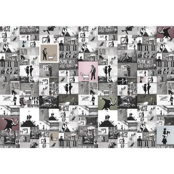 125 Banksy Vlies Fotobehang 350x250cm in 3 maten Nieuw 1000+ beschikbaar voor biedingen