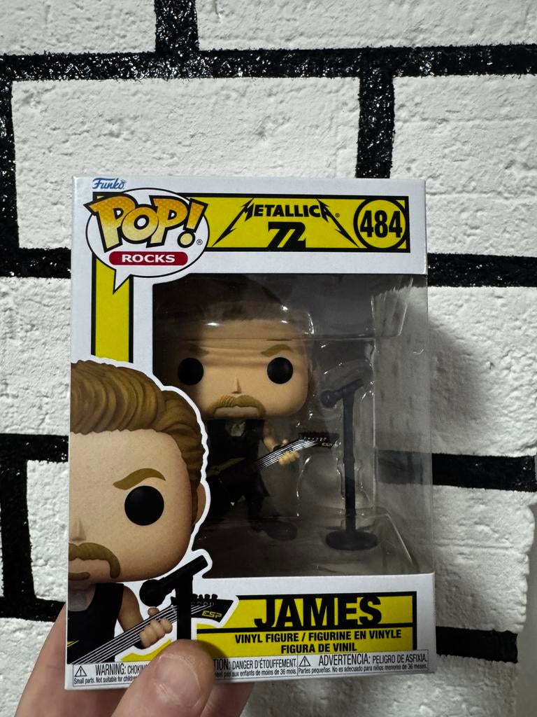 Funko Pop James 484 Metallica, Ophalen of Verzenden, Zo goed als nieuw