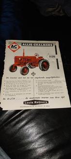 Allis chalmers D270 trekker folder oldtimer traktor ac, Verzenden, Gelezen