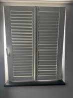 Witte houten shutters, Ophalen, 50 tot 100 cm, Zo goed als nieuw, Wit