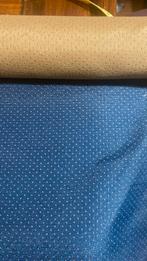 Coupon 1,42 meter tweezijdig bruikbare Meubelstof met puntje, Overige materialen, Blauw, 120 cm of meer, Nieuw