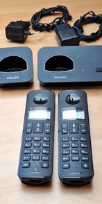 PHILIPS draadloze telefoon. D200 Duo., Ophalen of Verzenden, Zo goed als nieuw, 2 handsets