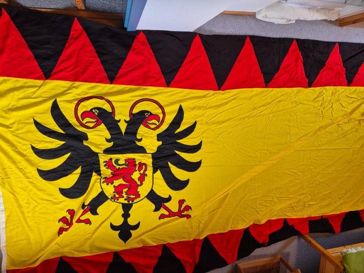 Vlag van voormalig waterschap Uitwaterende Sluizen, Diversen, Vlaggen en Wimpels, Gebruikt, Ophalen of Verzenden